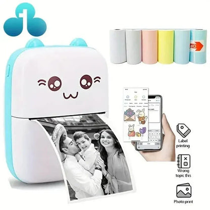 Mini Pocket Wireless BT Thermal Inkless Printer for Smartphones - A-1 Thread Vault