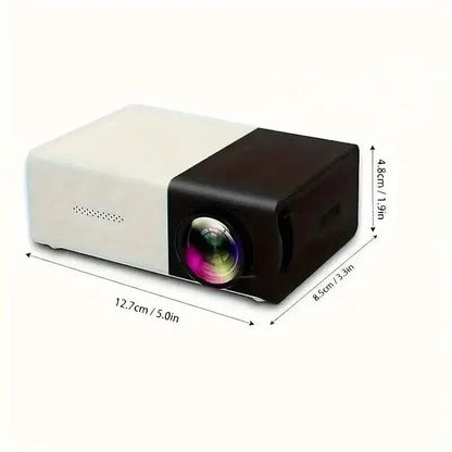Mini Portable High-Definition Movie Projector Bright 3000+ Lumen HD LED Light Source With USB - A-1 Thread Vault