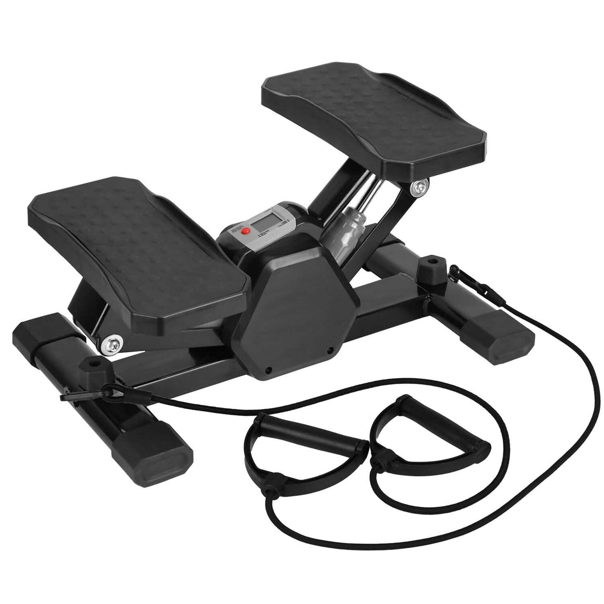 Mini Stepper Stair Stepper with Resistance Bands Quiet Workout with Digital Timer - A-1 Thread Vault