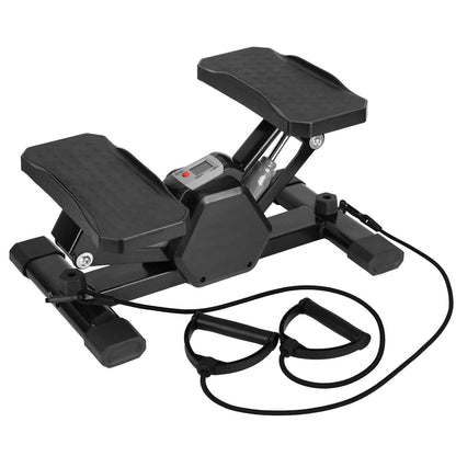 Mini Stepper Stair Stepper with Resistance Bands Quiet Workout with Digital Timer - A-1 Thread Vault