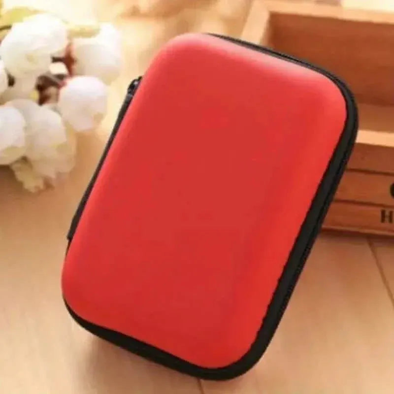Mini Travel Portable Zippered Earphone, Coin, Jewelry, Accessory Box - A-1 Thread Vault