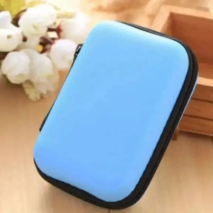 Mini Travel Portable Zippered Earphone, Coin, Jewelry, Accessory Box - A-1 Thread Vault