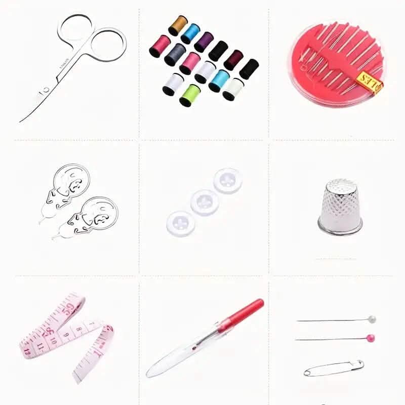 Mini Travel Sewing Kit Fabric Repair Set - A-1 Thread Vault
