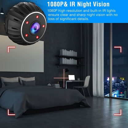 Mini Wireless Camera Wifi IR Night Vision HD 1080P Home Security - A-1 Thread Vault