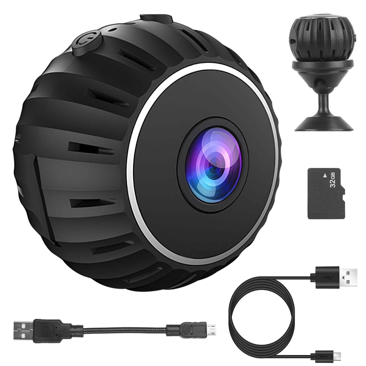 Mini Wireless Camera Wifi IR Night Vision HD 1080P Home Security - A-1 Thread Vault