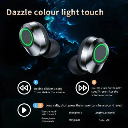 Mini Wireless Earbuds with Digital Display - True Wireless Stereo Earphones - A-1 Thread Vault