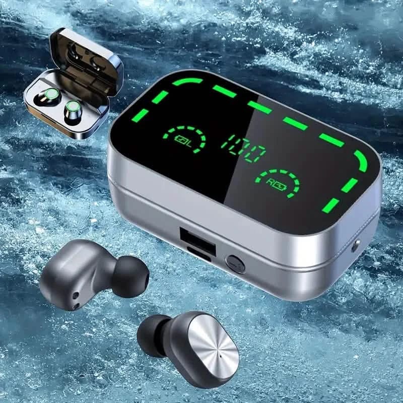 Mini Wireless Earbuds with Digital Display - True Wireless Stereo Earphones - A-1 Thread Vault