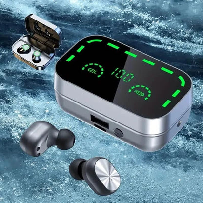 Mini Wireless Earbuds with Digital Display - True Wireless Stereo Earphones - A-1 Thread Vault