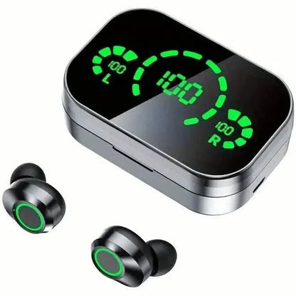 Mini Wireless Earbuds with Digital Display - True Wireless Stereo Earphones - A-1 Thread Vault