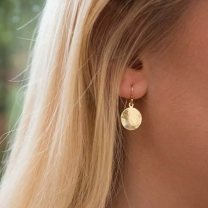 Minimalist Concave and Convex Small Round Earrings - A-1 Thread Vault