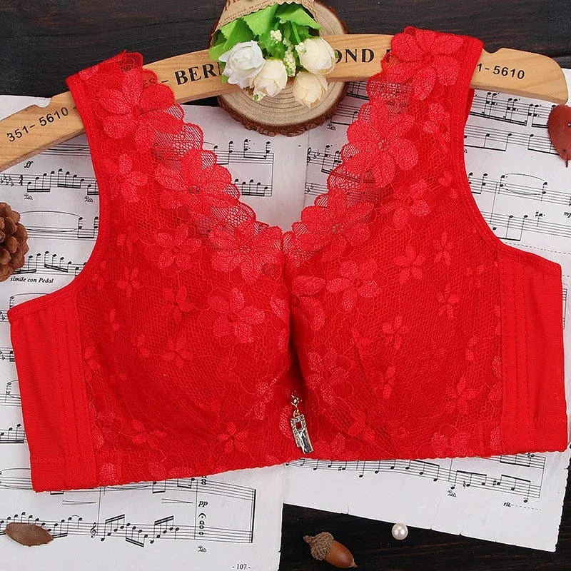 Minimizer Full Cup Brassiere Vest Bra Women Large Size Soft Sexy Lace Push Up Bra Sleeping Underwear Lingerie Women Clothing - A-1 Thread Vault