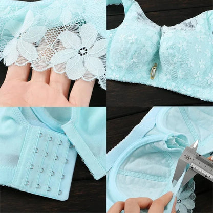 Minimizer Full Cup Brassiere Vest Bra Women Large Size Soft Sexy Lace Push Up Bra Sleeping Underwear Lingerie Women Clothing - A-1 Thread Vault