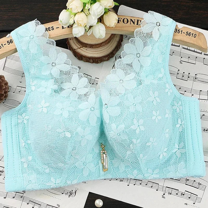 Minimizer Full Cup Brassiere Vest Bra Women Large Size Soft Sexy Lace Push Up Bra Sleeping Underwear Lingerie Women Clothing - A-1 Thread Vault