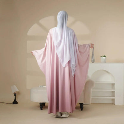 Glitter Gradient Polyester Abaya Set 4-Piece (MOA036) - A-1 Thread Vault