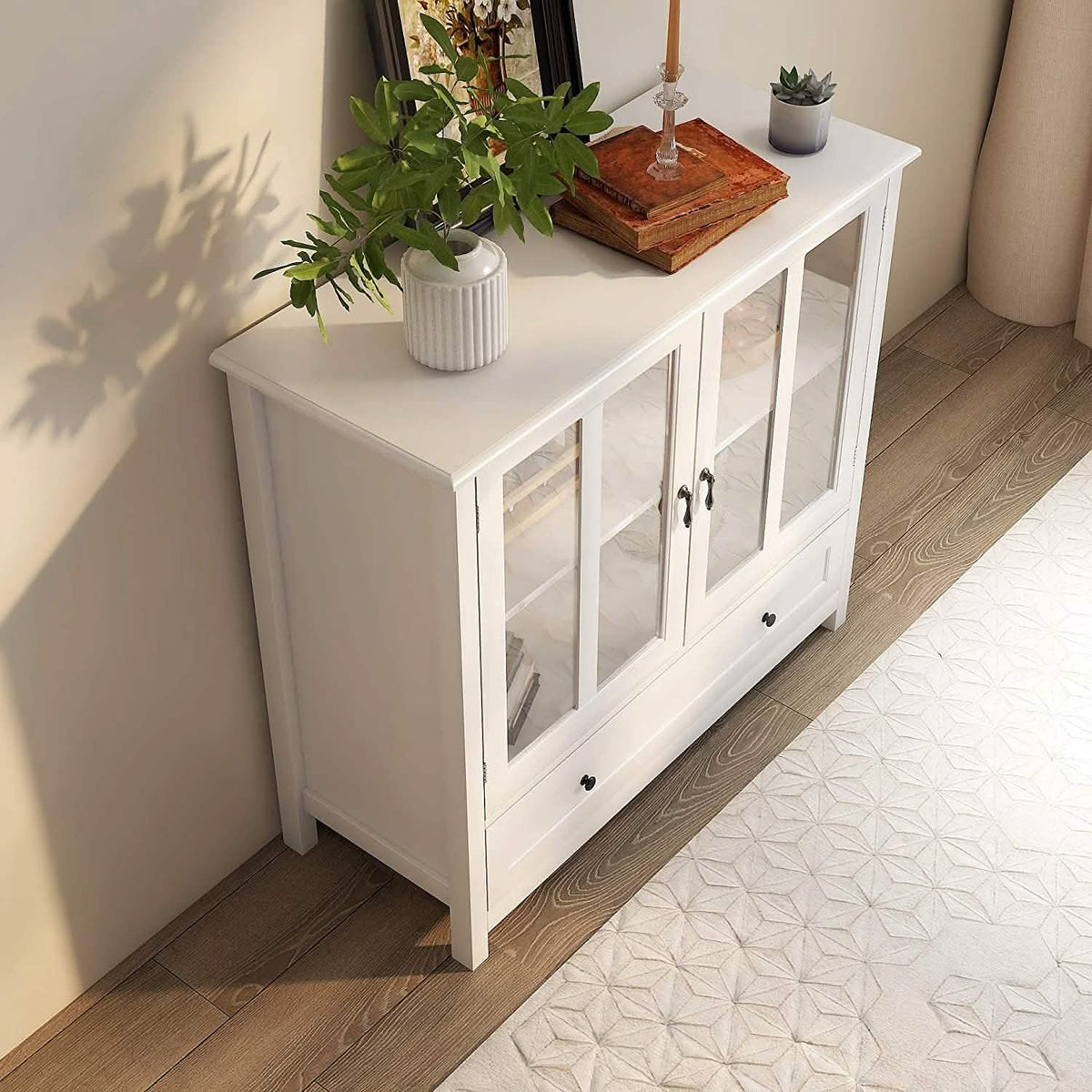 Modern Storage Cabinet with Metal Handles - A-1 Thread Vault