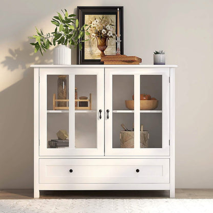 Modern Storage Cabinet with Metal Handles - A-1 Thread Vault