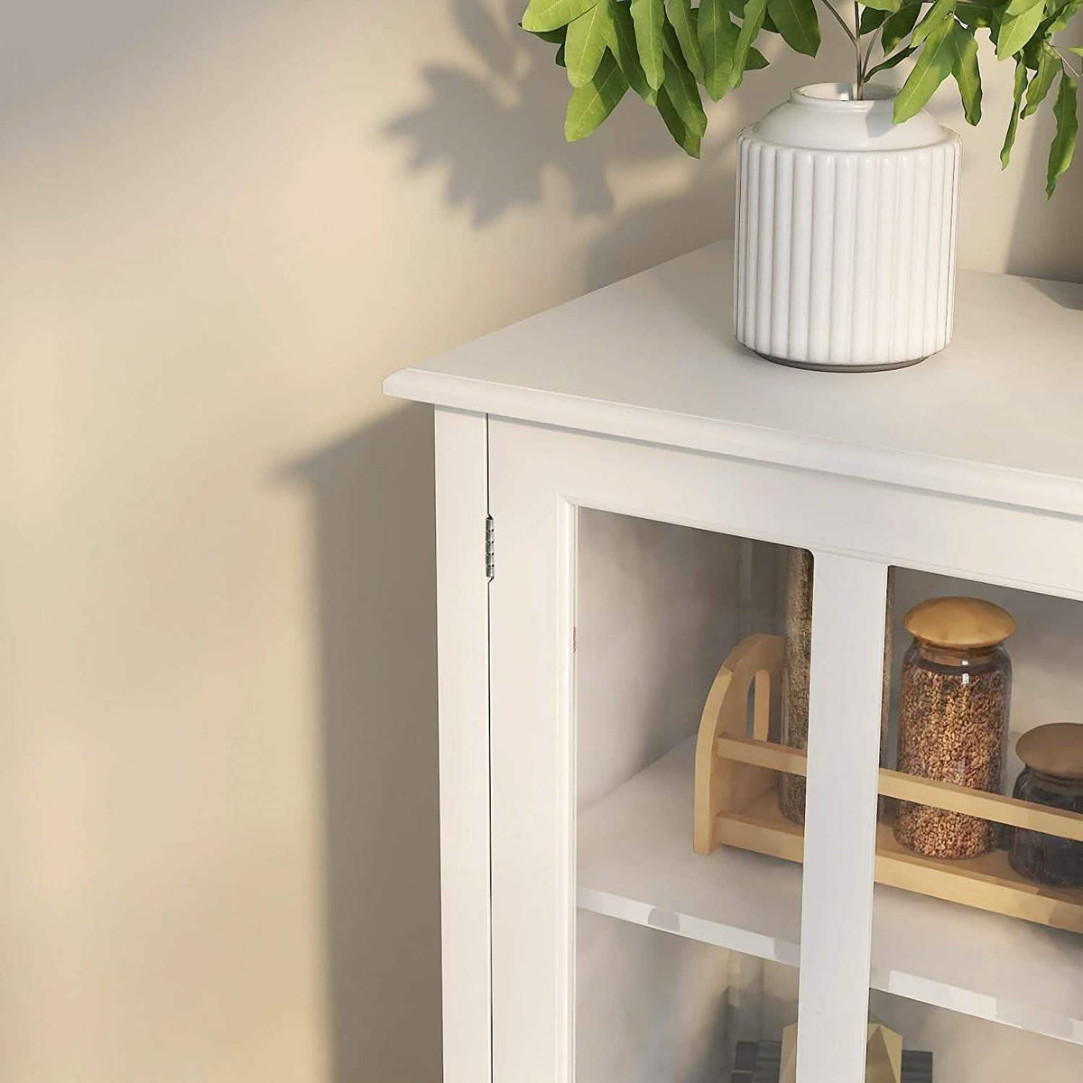 Modern Storage Cabinet with Metal Handles - A-1 Thread Vault