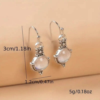 Moonstone Vintage Earrings - A-1 Thread Vault