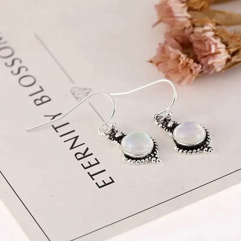 Moonstone Vintage Earrings - A-1 Thread Vault