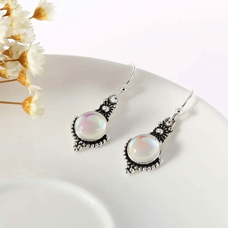 Moonstone Vintage Earrings - A-1 Thread Vault