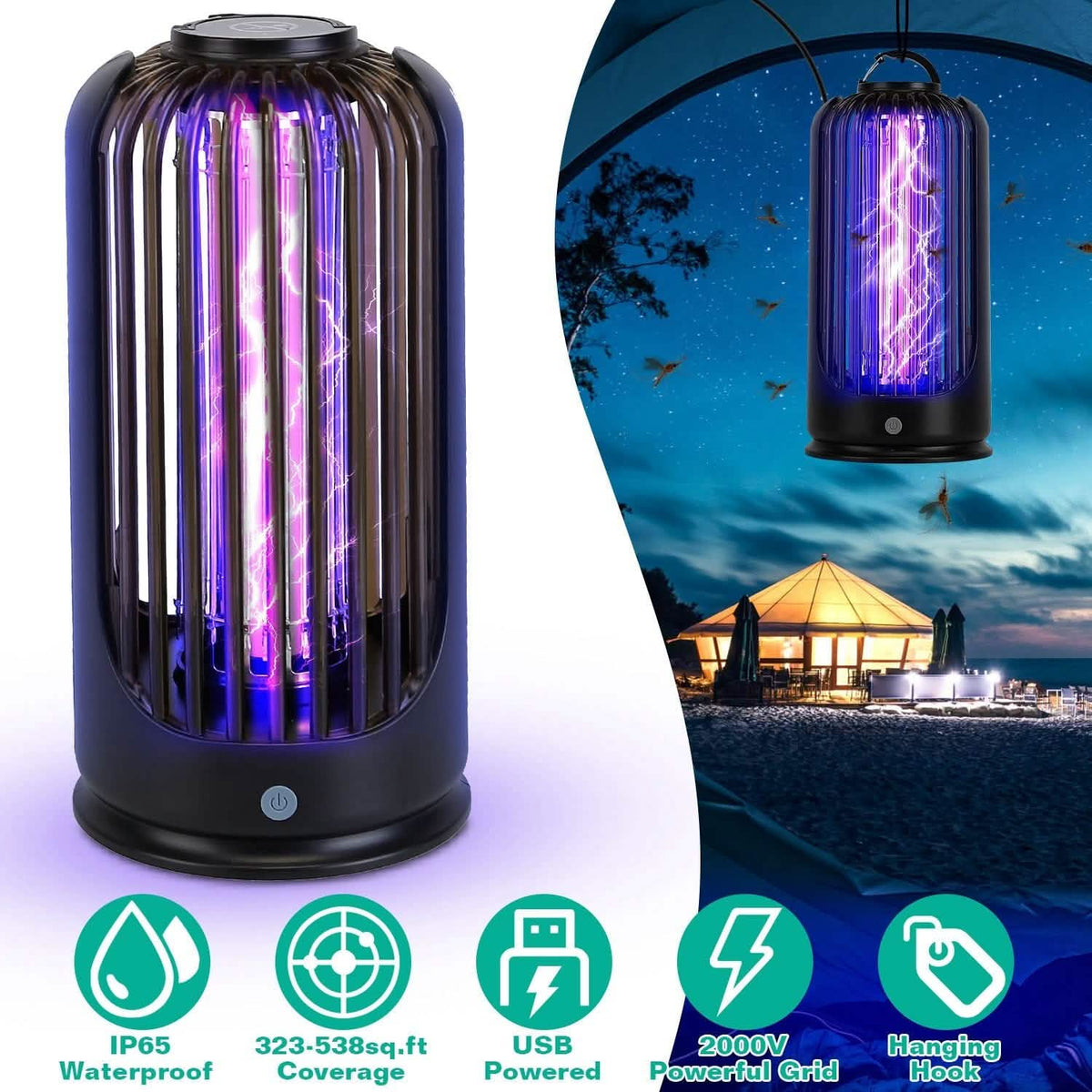 Mosquito Killer Lamp 2000V High Powered Pest Control - A-1 Thread Vault