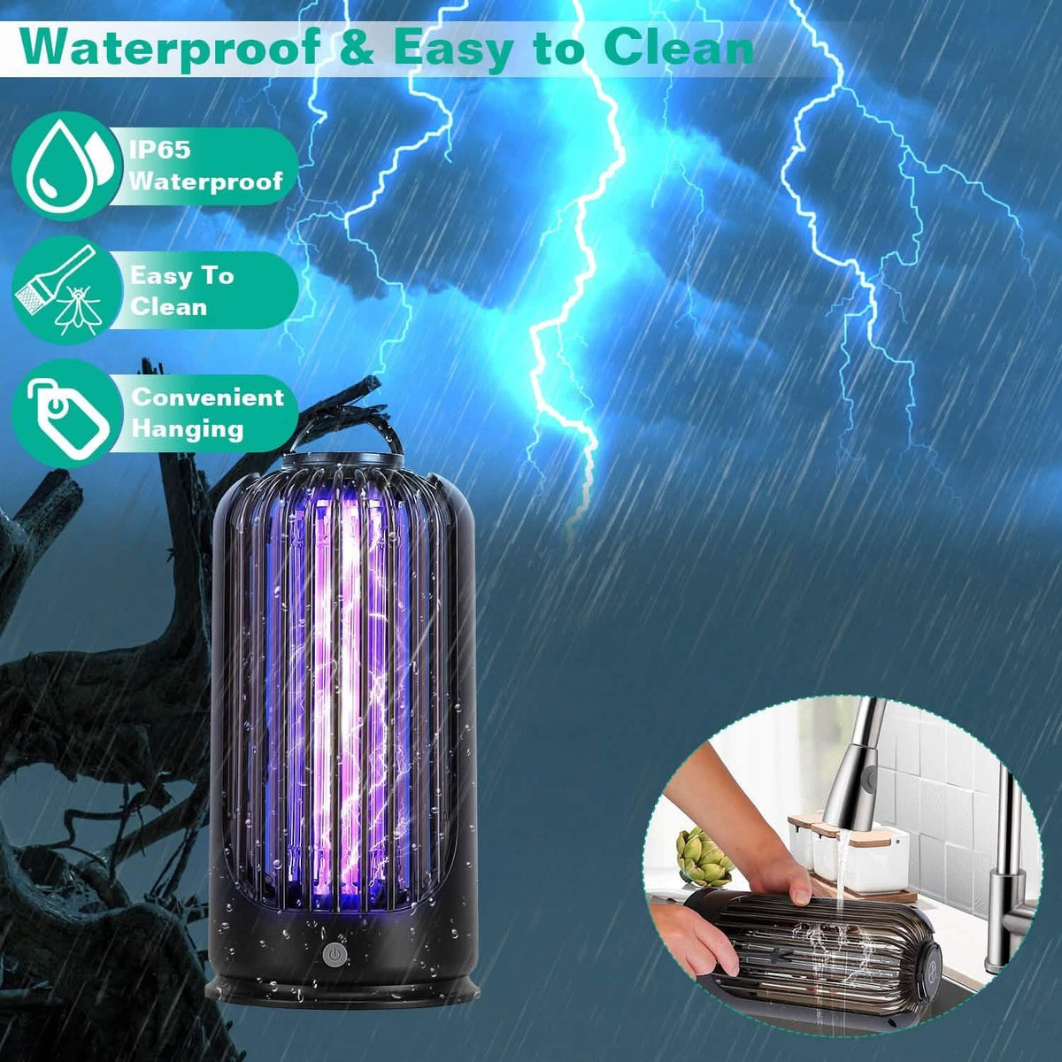 Mosquito Killer Lamp 2000V High Powered Pest Control - A-1 Thread Vault