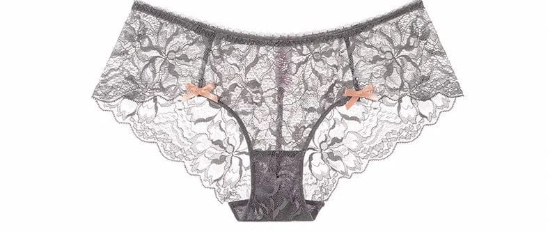 MOYISU Summer Lingerie Set Sheer French Lace Minimiser Bra Briefs Ultra Thin Sexy Women's Underwear Big Bust Sexy Tushy & Panty - A-1 Thread Vault