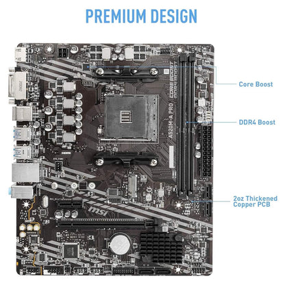 MSI A520M-A PRO Gaming Motherboard (Refurbished) - A-1 Thread Vault
