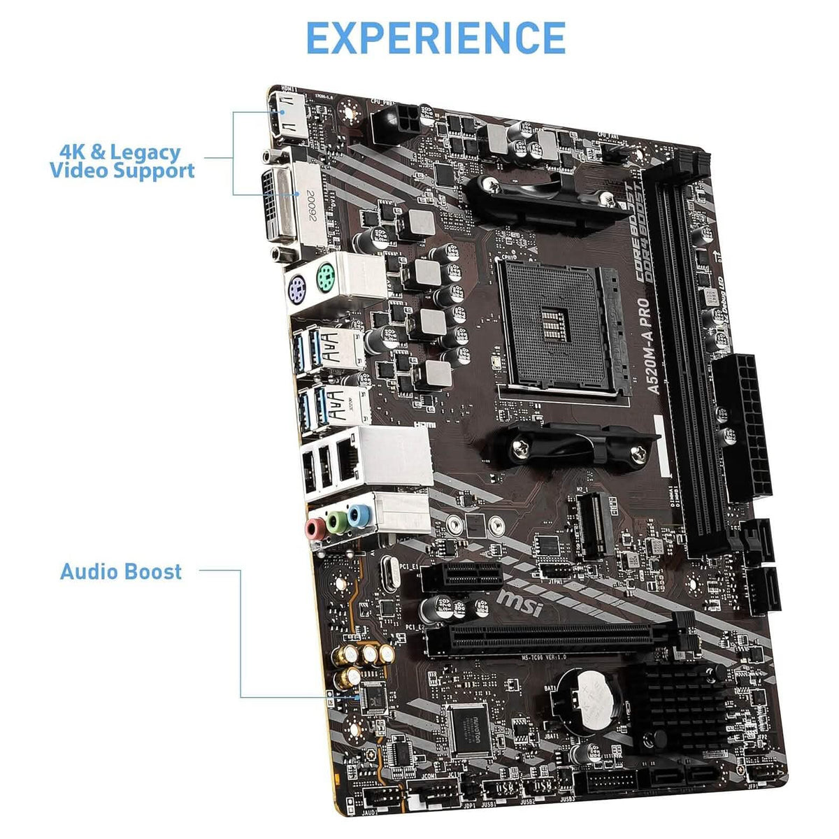 MSI A520M-A PRO Gaming Motherboard (Refurbished) - A-1 Thread Vault