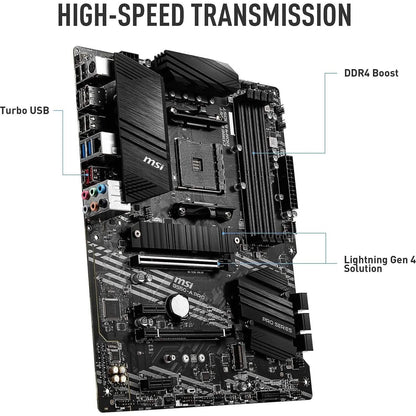 MSI B550-A PRO ProSeries Motherboard (AMD AM4, DDR4, PCIe 4.0, SATA 6Gb/s, M.2, USB 3.2 Gen 2, HDMI/DP, ATX) (Refurbished) - A-1 Thread Vault