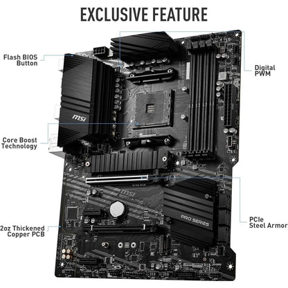 MSI B550-A PRO ProSeries Motherboard (Refurbished) - A-1 Thread Vault