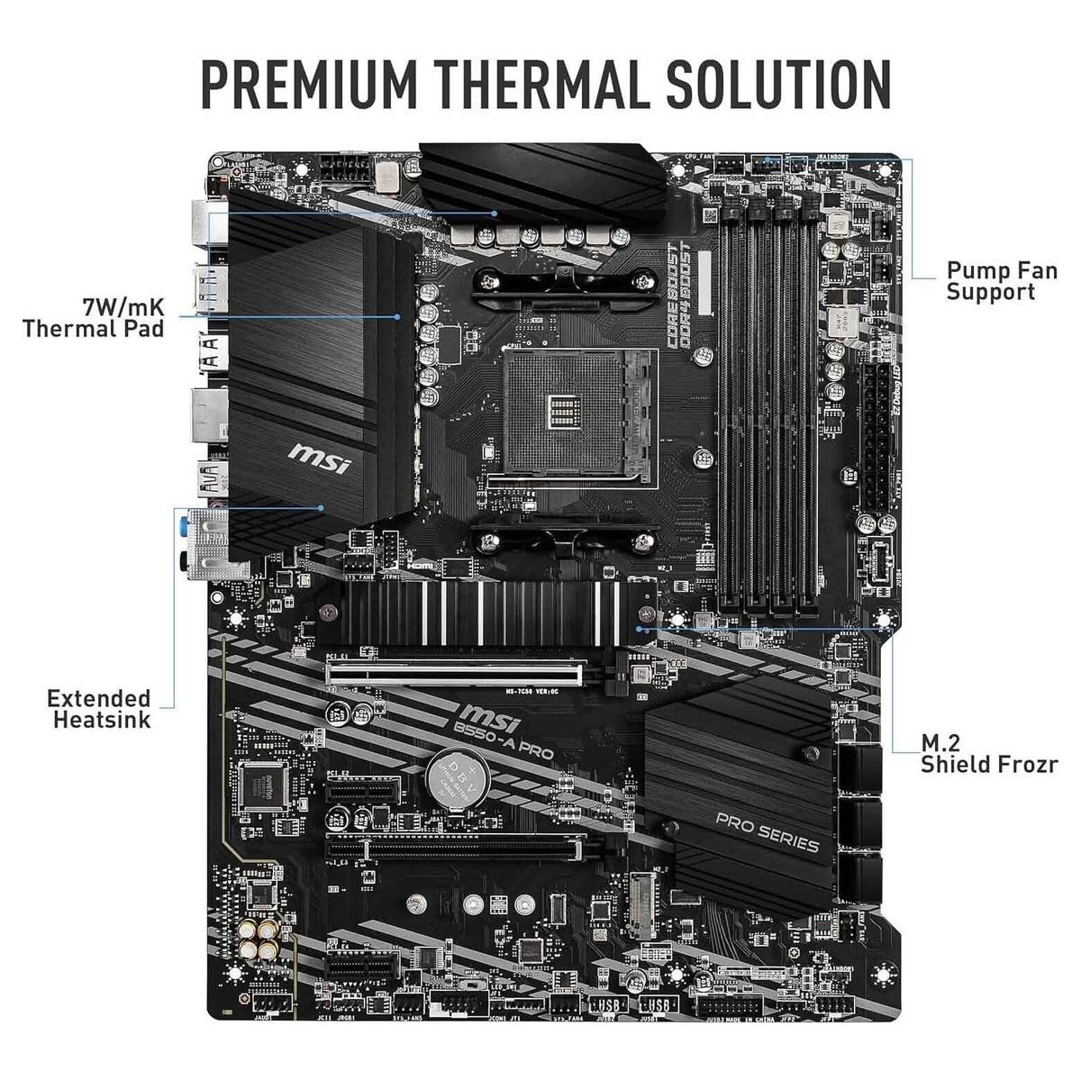 MSI B550-A PRO ProSeries Motherboard (Refurbished) - A-1 Thread Vault