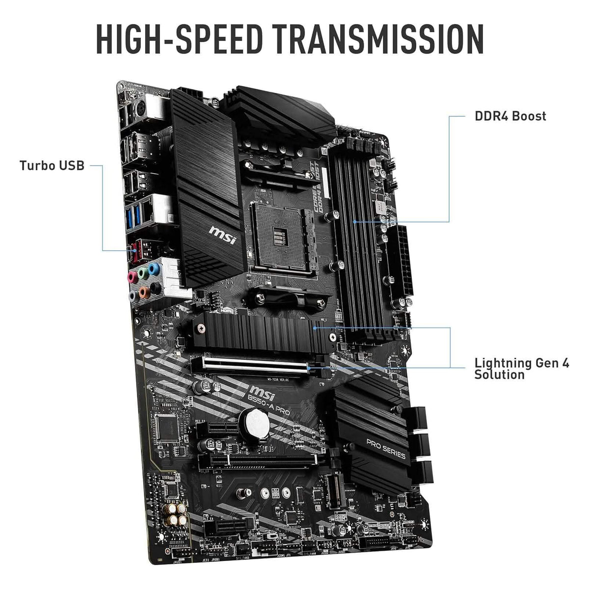 MSI B550-A PRO ProSeries Motherboard (Refurbished) - A-1 Thread Vault