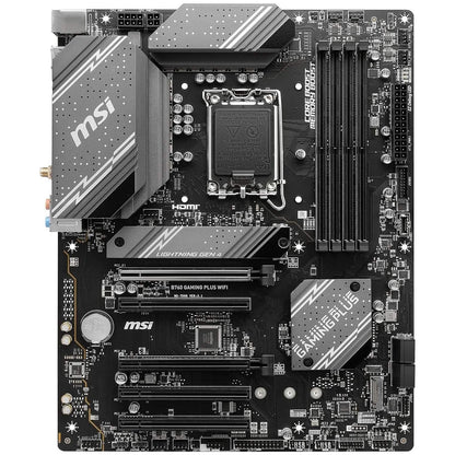 MSI B760 Gaming Plus WiFi Gaming Motherboard (Supports 12th/13th Gen Intel Processors, LGA 1700, DDR5, PCIe 4.0, M.2, 2.5Gbps LAN, USB 3.2 Gen2, Wi-Fi 6E, ATX) (Refurbished) - A-1 Thread Vault