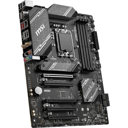 MSI B760 Gaming Plus WiFi Gaming Motherboard (Supports 12th/13th Gen Intel Processors, LGA 1700, DDR5, PCIe 4.0, M.2, 2.5Gbps LAN, USB 3.2 Gen2, Wi-Fi 6E, ATX) (Refurbished) - A-1 Thread Vault