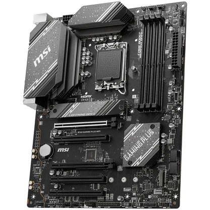 MSI B760 Gaming Plus WiFi Gaming Motherboard (Supports 12th/13th Gen Intel Processors, LGA 1700, DDR5, PCIe 4.0, M.2, 2.5Gbps LAN, USB 3.2 Gen2, Wi-Fi 6E, ATX) (Refurbished) - A-1 Thread Vault