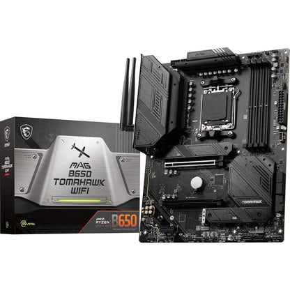 MSI MAG B650 Tomahawk WiFi Computer Gaming Motherboard (AM5, ATX, DDR5, PCIe 4.0, M.2, SATA 6Gb/s, USB 3.2 Gen 2, HDMI/DP, Wi-Fi 6E, AMD Ryzen 7000 Series Processors) (Refurbished) - A-1 Thread Vault