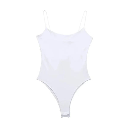 MUJER 2025 Sexy Tight Bodys for Women White Black Backless Bodysuit Women One Pieces Jumpsuits for Women Sexy Lingerie Bodysuit - A-1 Thread Vault