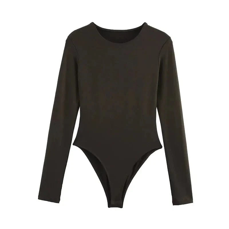 MUJER Black Bustier Bodys for Women Sexy Extreme Bodysuit Women Long Sleeve Bodysuits Woman One Pieces Summer Tops Woman 2025 - A-1 Thread Vault
