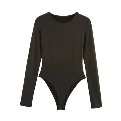 MUJER Black Bustier Bodys for Women Sexy Extreme Bodysuit Women Long Sleeve Bodysuits Woman One Pieces Summer Tops Woman 2025 - A-1 Thread Vault