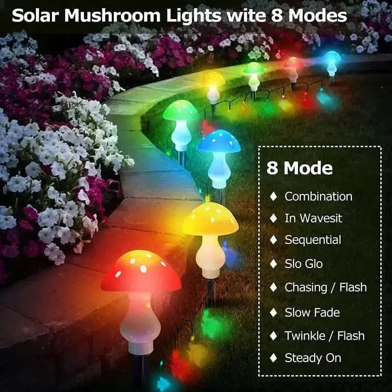 Multi-Color Changing LED Solar Mushroom Light - A-1 Thread Vault