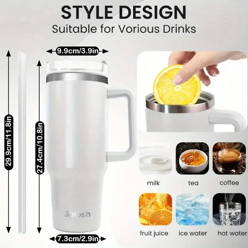 Multi-Color Travel Tumbler with Spill-Proof Lid - 1180ml/40oz - A-1 Thread Vault