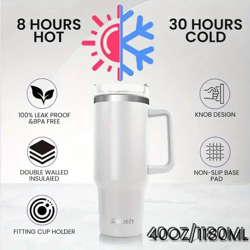 Multi-Color Travel Tumbler with Spill-Proof Lid - 1180ml/40oz - A-1 Thread Vault