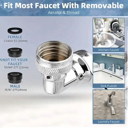 Multi Functional Large Angle Rotating Bathroom Sink - A-1 Thread Vault