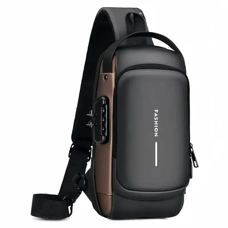Multi-functional Trendy Sling Bag with Password Lock - A-1 Thread Vault
