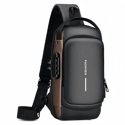 Multi-functional Trendy Sling Bag with Password Lock - A-1 Thread Vault