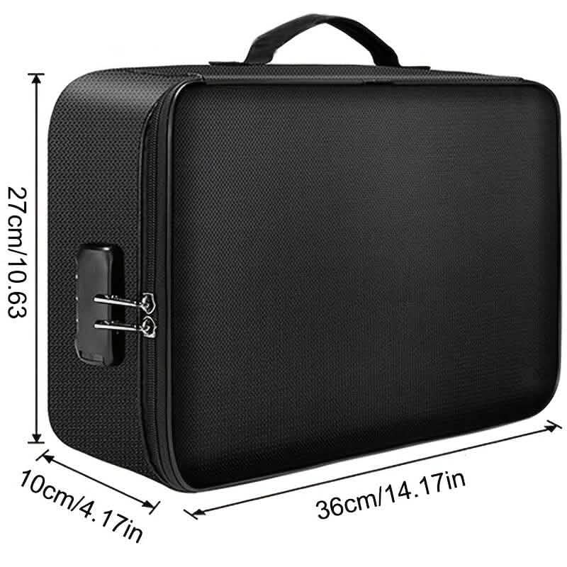 Multi-Layer Document Tickets Storage Bag Certificate File Organizer Case - A-1 Thread Vault