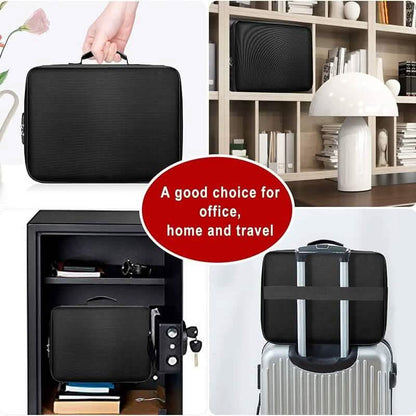 Multi-Layer Document Tickets Storage Bag Certificate File Organizer Case - A-1 Thread Vault