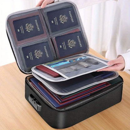 Multi-Layer Document Tickets Storage Bag Certificate File Organizer Case - A-1 Thread Vault