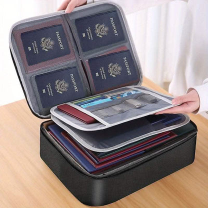 Multi-Layer Document Tickets Storage Bag Certificate File Organizer Case - A-1 Thread Vault